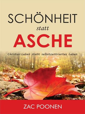 cover image of Schönheit statt Asche